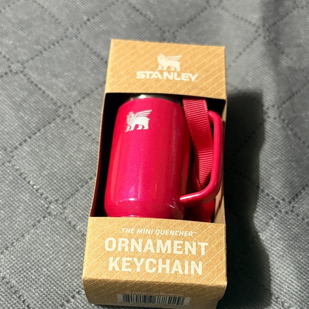 Stanley Red Mini Mug Ornament Keychain